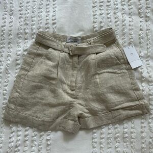 & Other Stories - Linen shorts - Size 0